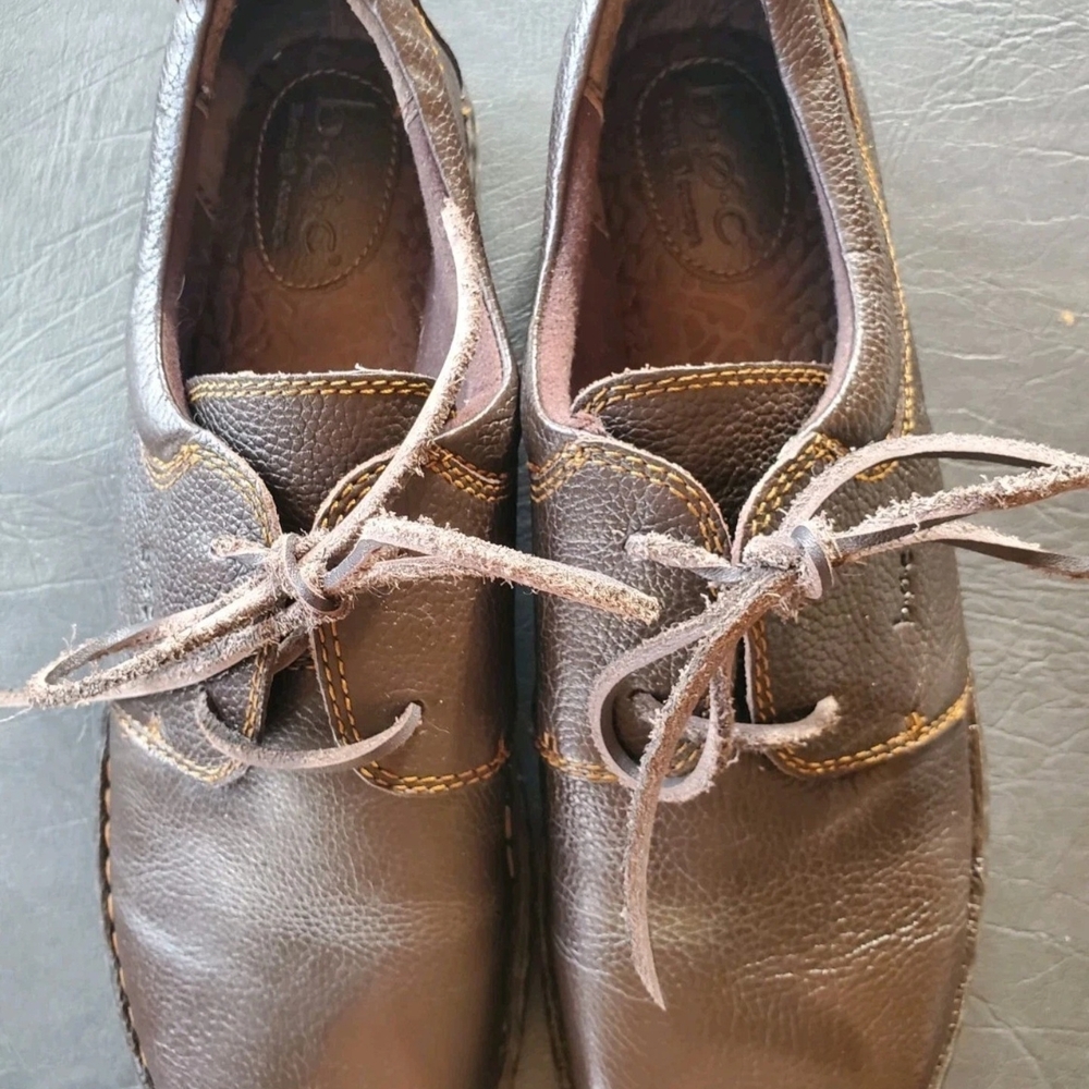 Børn Mens Leather Lace Up Shoes Brown Comfort Casual Oxfords Size 11 US/43 E